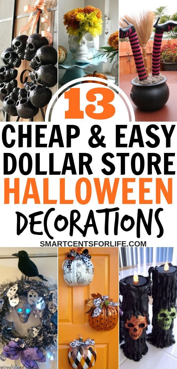 13 Cheap and Easy Dollar Store Halloween Decorations - 13 Cheap and Easy Dollar Store Halloween Decorations -   18 diy Decorations cheap ideas