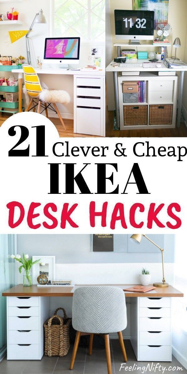 Stunning Ikea Desk Hack's that are Cheap & Easy - Stunning Ikea Desk Hack's that are Cheap & Easy -   18 diy Desk easy ideas