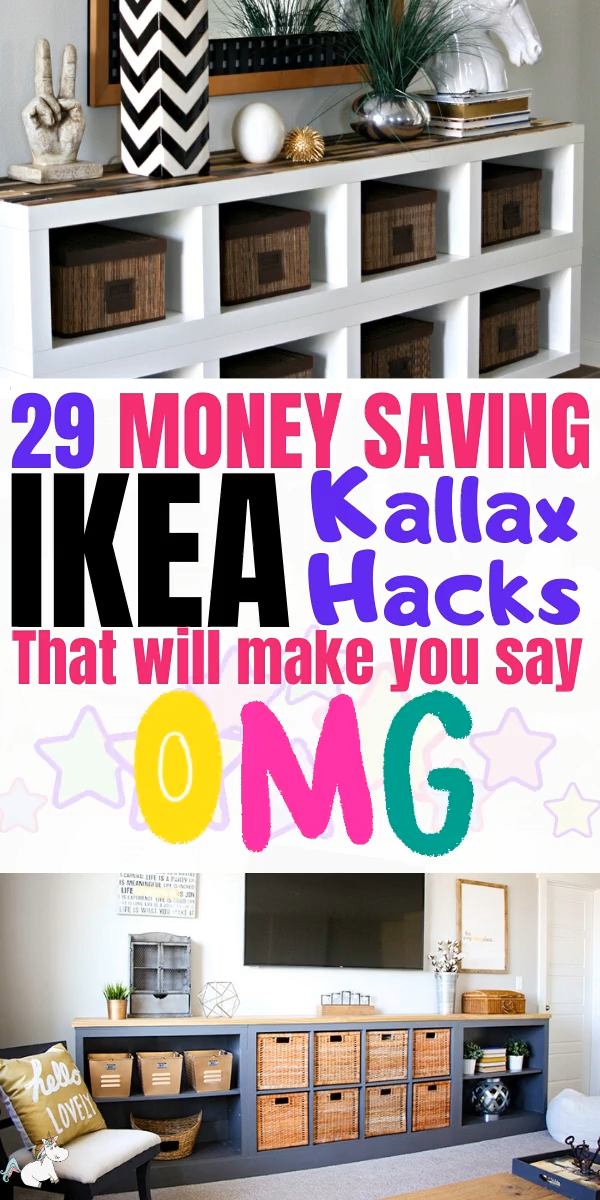 29 Money Saving Ikea Kallax Hacks That'll Make You Say OMG - 29 Money Saving Ikea Kallax Hacks That'll Make You Say OMG -   18 diy Desk hack ideas