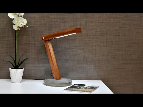 Diy LED Desk Lamp With Concrete Base - Diy LED Desk Lamp With Concrete Base -   18 diy Desk lamp ideas