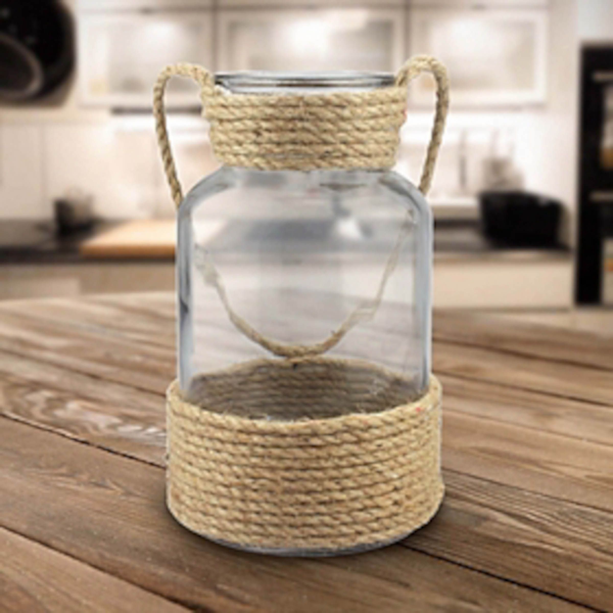 DIY Dollar Tree Rope Vase - A Nautical DIY you are sure to love! - Re-Fabbed - DIY Dollar Tree Rope Vase - A Nautical DIY you are sure to love! - Re-Fabbed -   18 diy Dollar Tree vase ideas