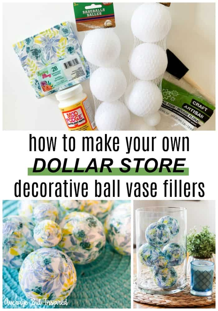Dollar Store DIY Decorative Ball Vase Fillers - Average But Inspired - Dollar Store DIY Decorative Ball Vase Fillers - Average But Inspired -   18 diy Dollar Tree vase ideas