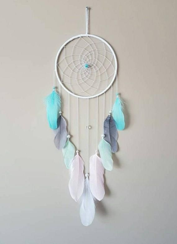 Small Pink Mint Blue Dream Catcher Wall Hanging-Dreamcatcher-Baby Girl Nursery-Feather Dream Catcher -Boho Dreamcatcher-Kids Room Decor - Small Pink Mint Blue Dream Catcher Wall Hanging-Dreamcatcher-Baby Girl Nursery-Feather Dream Catcher -Boho Dreamcatcher-Kids Room Decor -   18 diy Dream Catcher simple ideas