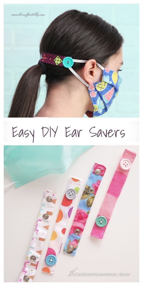 DIY Fabric Face Mask Ear Saver Free Sewing Patterns + Video | Fabric Art DIY - DIY Fabric Face Mask Ear Saver Free Sewing Patterns + Video | Fabric Art DIY -   18 diy Face Mask for kids ideas