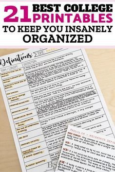 21 Best Free College Printables Every Student Should Know About - By Sophia Lee - 21 Best Free College Printables Every Student Should Know About - By Sophia Lee -   18 diy For Teens college students ideas