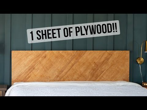 DIY Plywood Headboard - Easy Weekend Project! - Anika's DIY Life - DIY Plywood Headboard - Easy Weekend Project! - Anika's DIY Life -   18 diy Headboard unique ideas