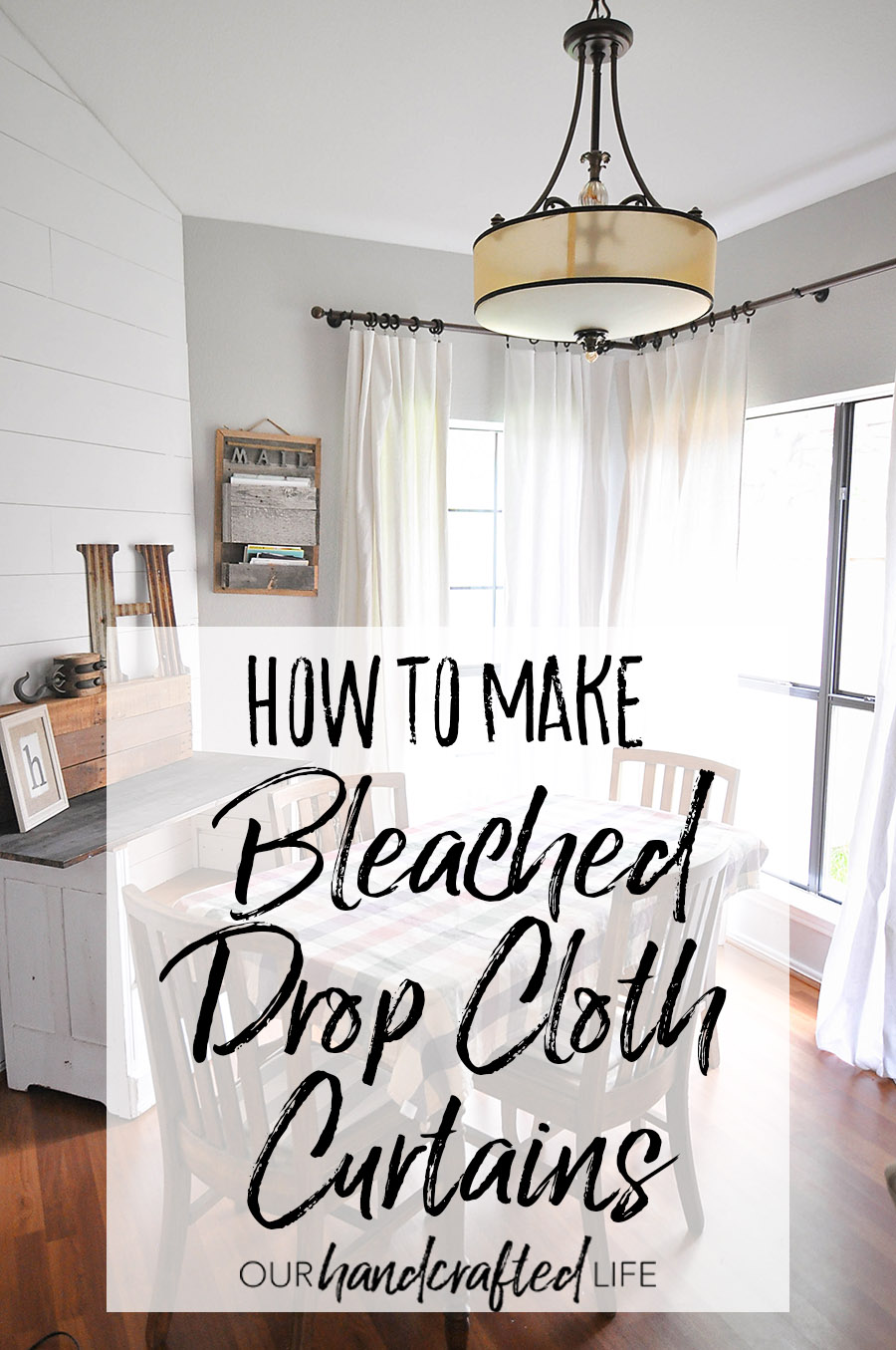 How to Make No-Sew Bleached Drop Cloth Curtains - Our Handcrafted Life - How to Make No-Sew Bleached Drop Cloth Curtains - Our Handcrafted Life -   18 diy Home Decor curtains ideas