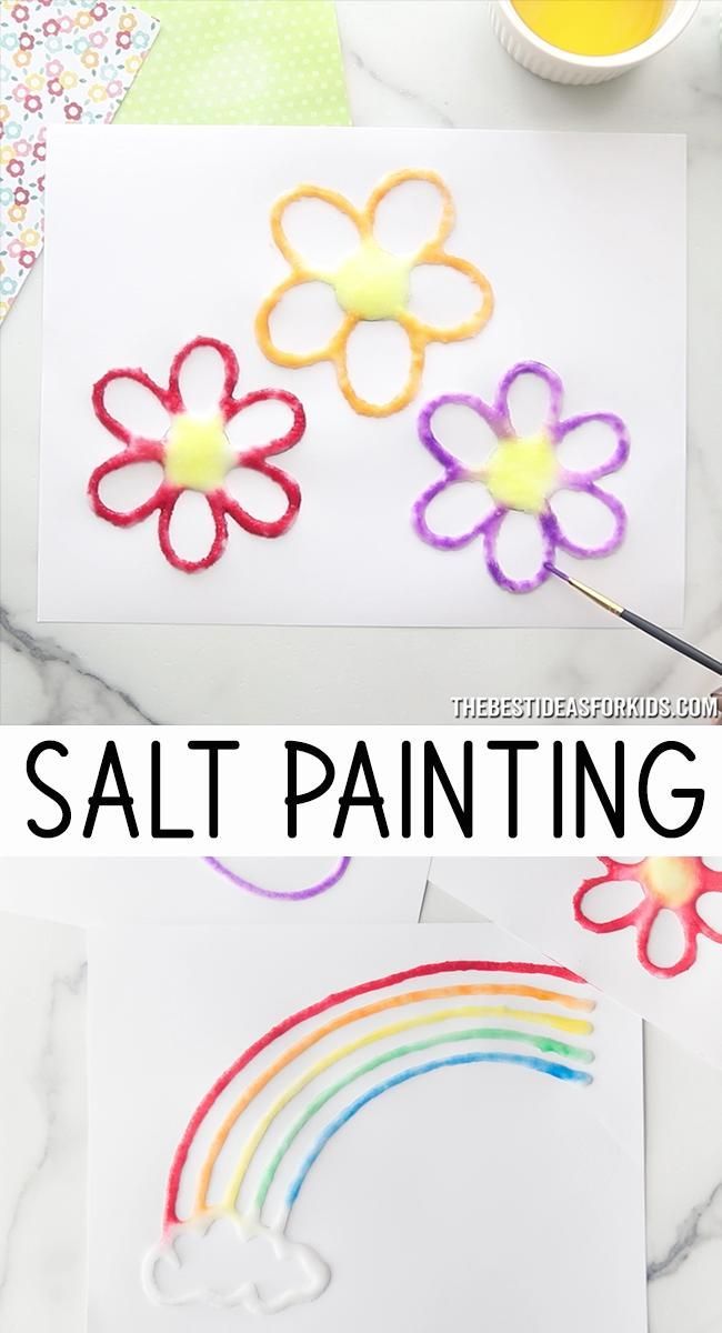 Salt Painting - Salt Painting -   diy Kids easy