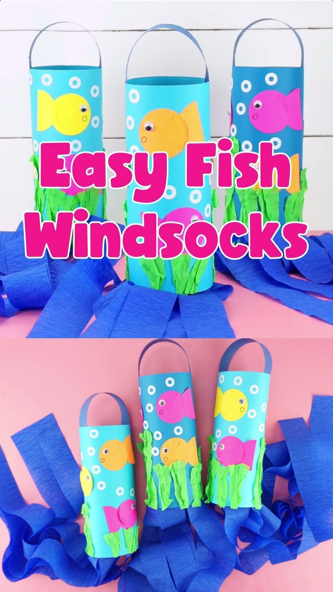 Easy Fish Windsocks for Kids - Easy Fish Windsocks for Kids -   18 diy Kids easy ideas