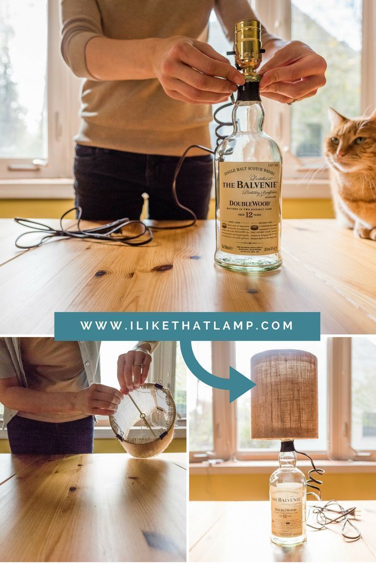 How to Make a Scotch Bottle Lamp aka 'The Perfect Gift for a Dad' - How to Make a Scotch Bottle Lamp aka 'The Perfect Gift for a Dad' -   18 diy Lamp bottle ideas