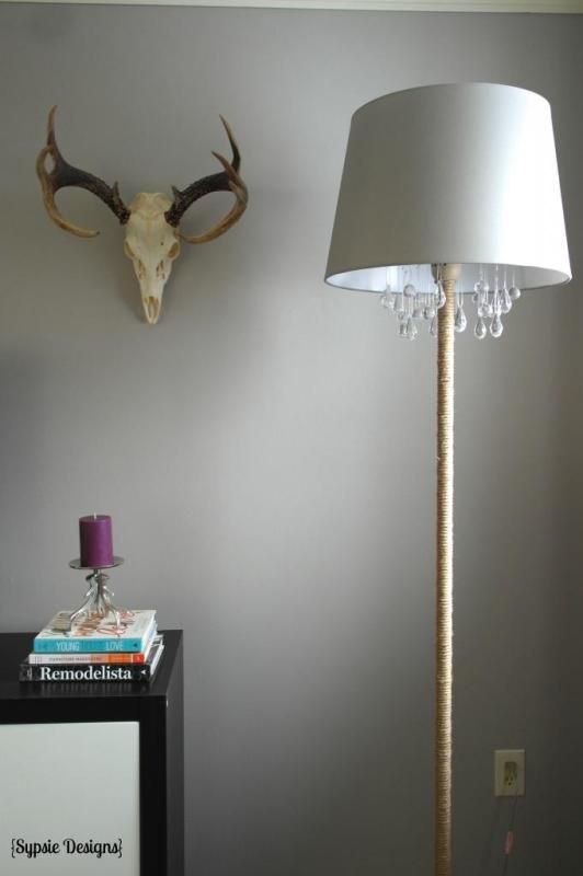 Upcycled DIY Chandelier Lamp - Upcycled DIY Chandelier Lamp -   18 diy Lamp stehlampe ideas