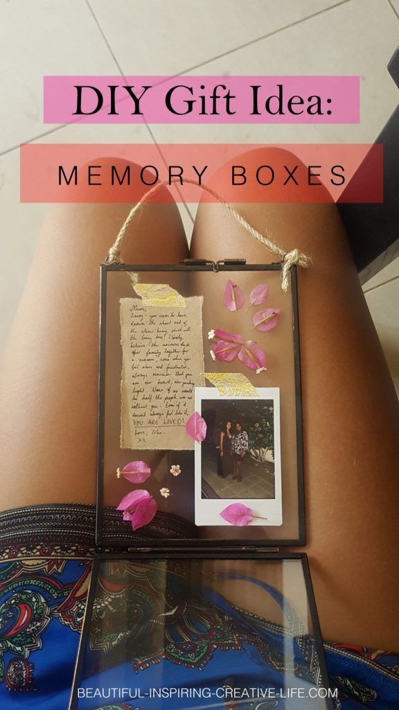 DIY: Hanging Glass Frame Memory Box (Great Gift For Her!) - DIY: Hanging Glass Frame Memory Box (Great Gift For Her!) -   18 diy Presents caixa ideas