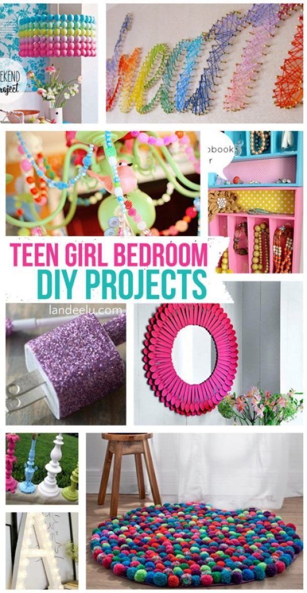 Teen Girl Bedroom DIY Projects | landeelu.com - Teen Girl Bedroom DIY Projects | landeelu.com -   18 diy Projects for teenagers ideas