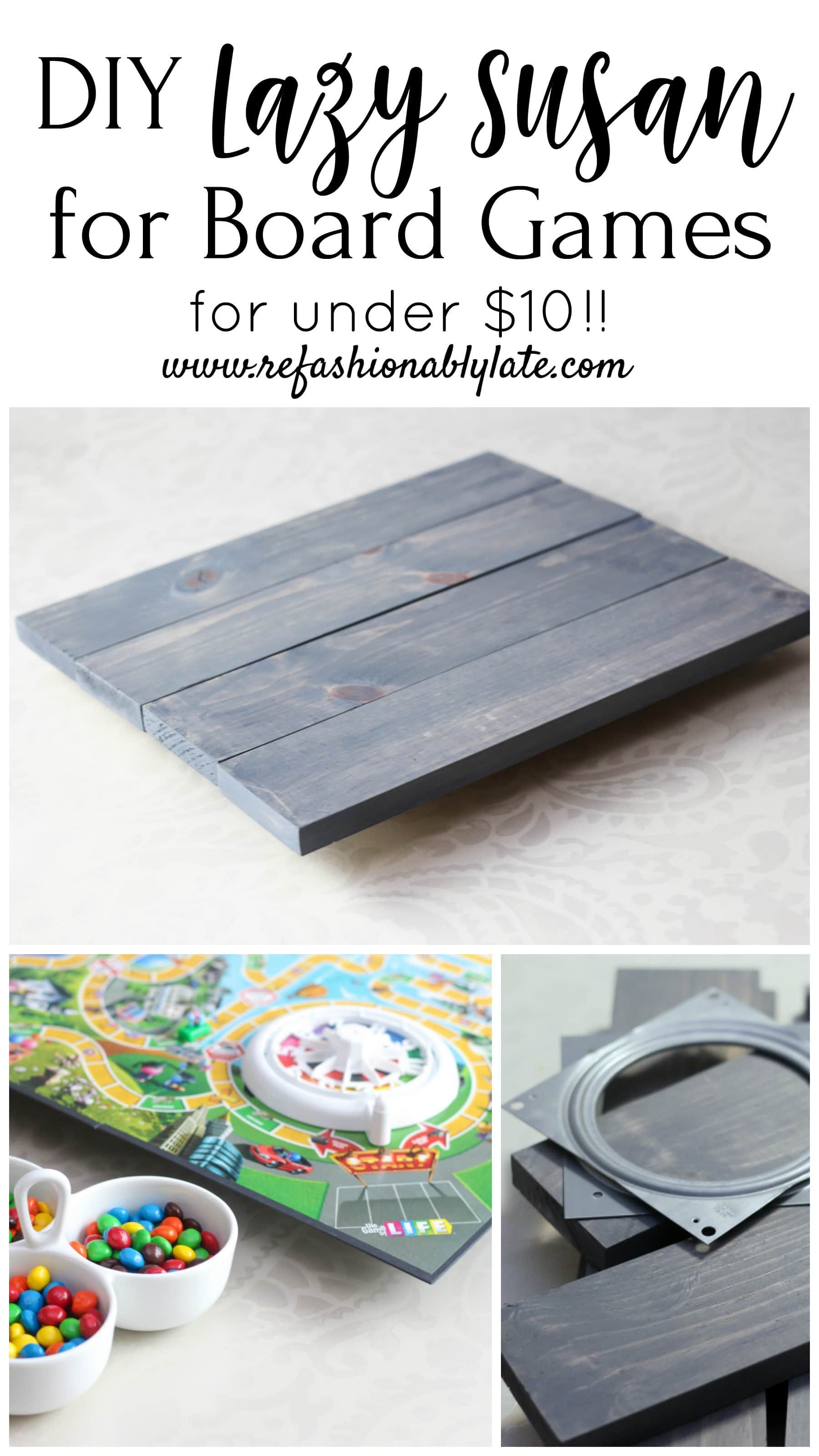 Cheap and Easy DIY Lazy Susan Game Board - Cheap and Easy DIY Lazy Susan Game Board -   18 diy projects ideas