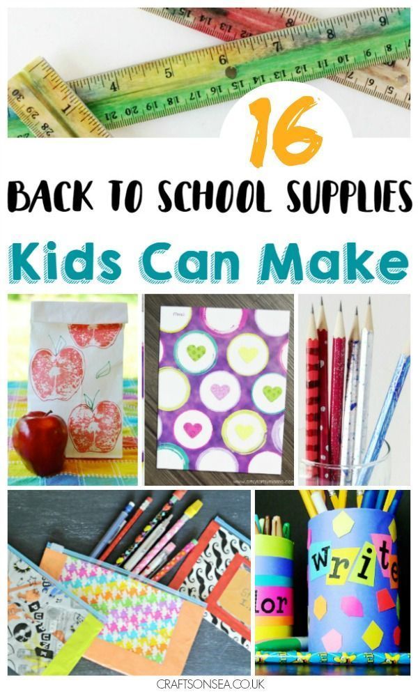 16 DIY School Supplies Kids Will Love To Make - 16 DIY School Supplies Kids Will Love To Make -   18 diy School Supplies holder ideas