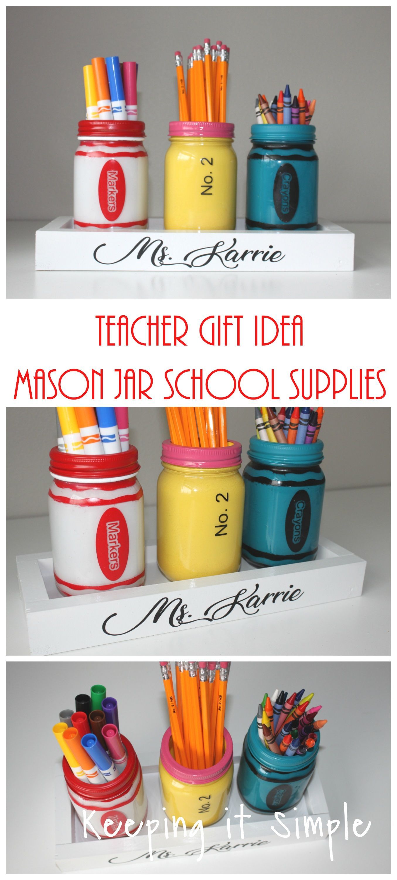18 diy School Supplies holder ideas