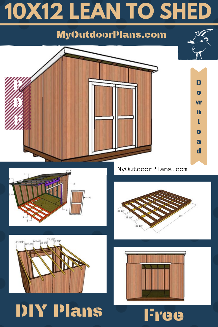 10x12 Lean to Shed Plans - 10x12 Lean to Shed Plans -   18 diy Storage shed ideas
