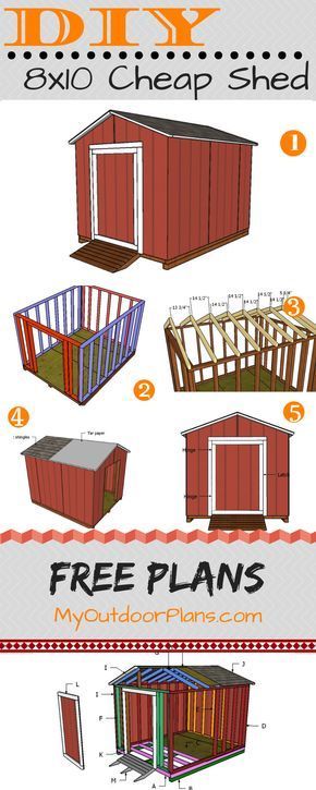 8x10 Cheap Shed Plans - Free PDF Download | MyOutdoorPlans | Free Woodworking Plans and Projects, DIY Shed, Wooden Playhouse, Pergola, Bbq - 8x10 Cheap Shed Plans - Free PDF Download | MyOutdoorPlans | Free Woodworking Plans and Projects, DIY Shed, Wooden Playhouse, Pergola, Bbq -   18 diy Storage shed ideas