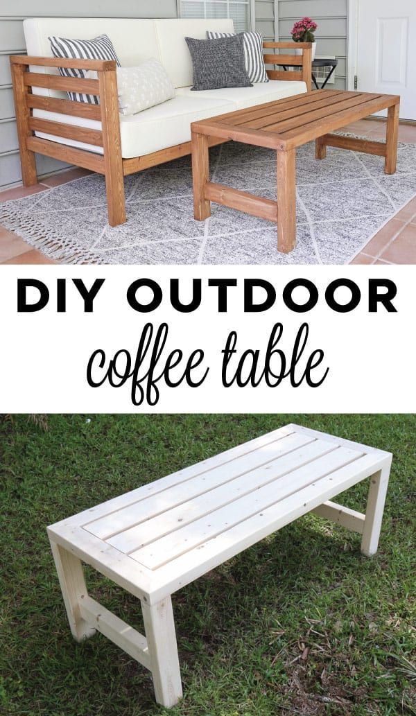 DIY Outdoor Coffee Table - Angela Marie Made - DIY Outdoor Coffee Table - Angela Marie Made -   18 house diy Projects ideas