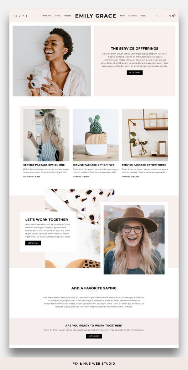 Emily Grace WordPress Theme - Emily Grace WordPress Theme -   19 beauty Blogger design ideas