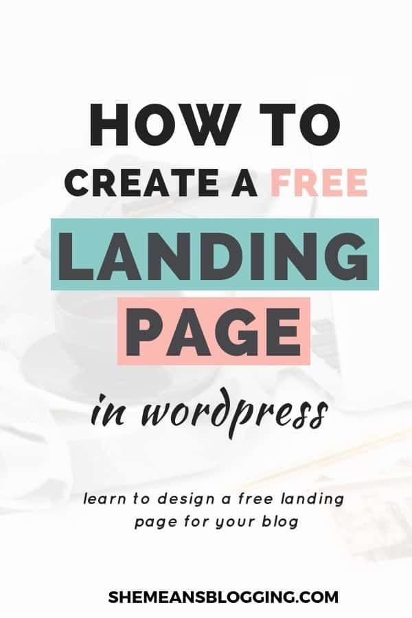 How To Create A Free Landing Page In WordPress [With All Steps] - How To Create A Free Landing Page In WordPress [With All Steps] -   19 beauty Blogger design ideas