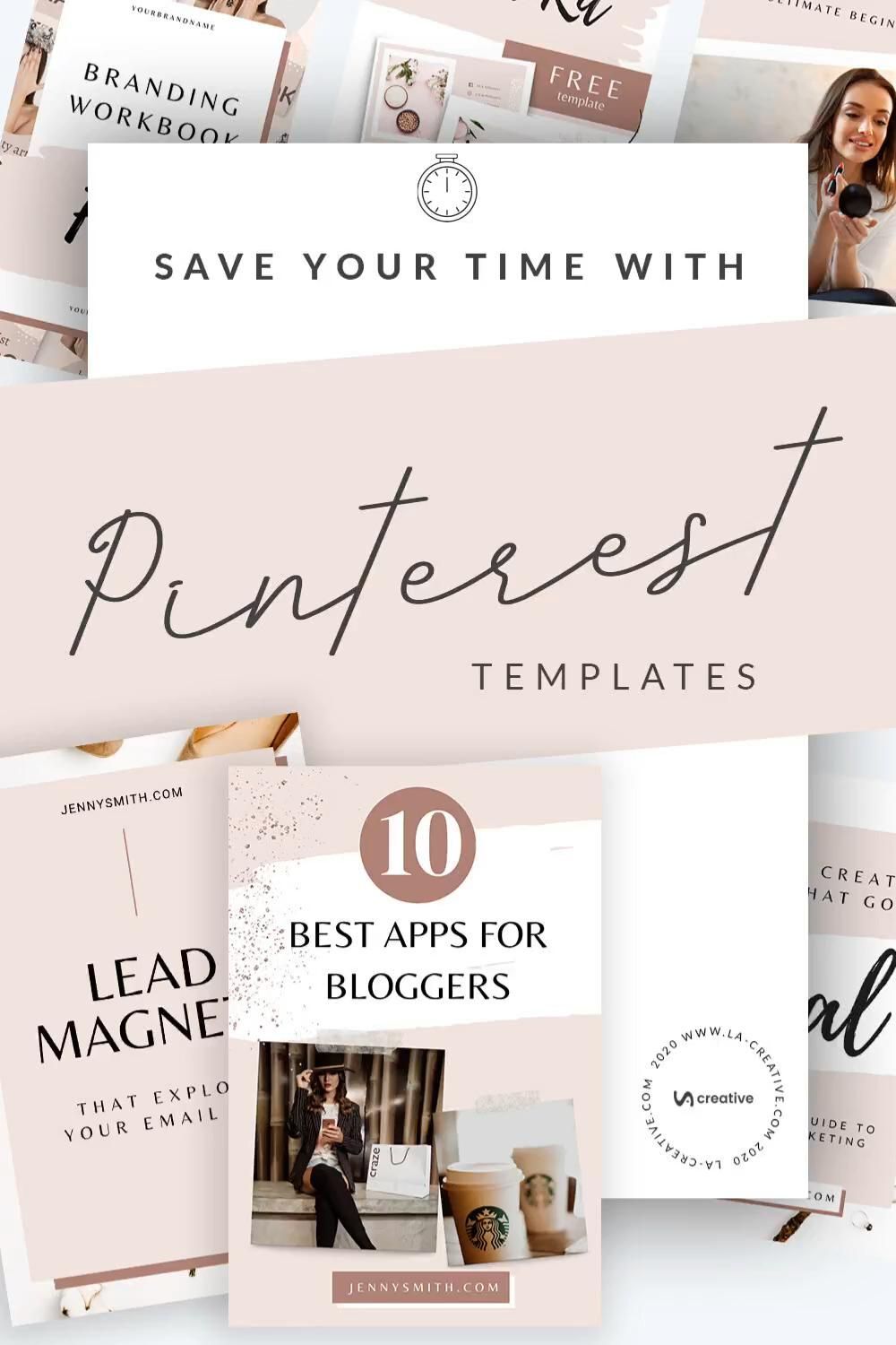 Pink Pinterest templates 