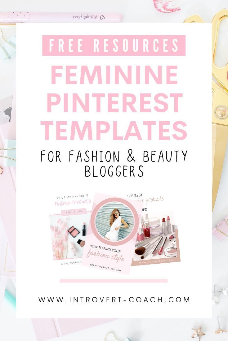 Free Feminine Pinterest Canva Templates - Pinterest Tips - Free Feminine Pinterest Canva Templates - Pinterest Tips -   19 beauty Blogger design ideas
