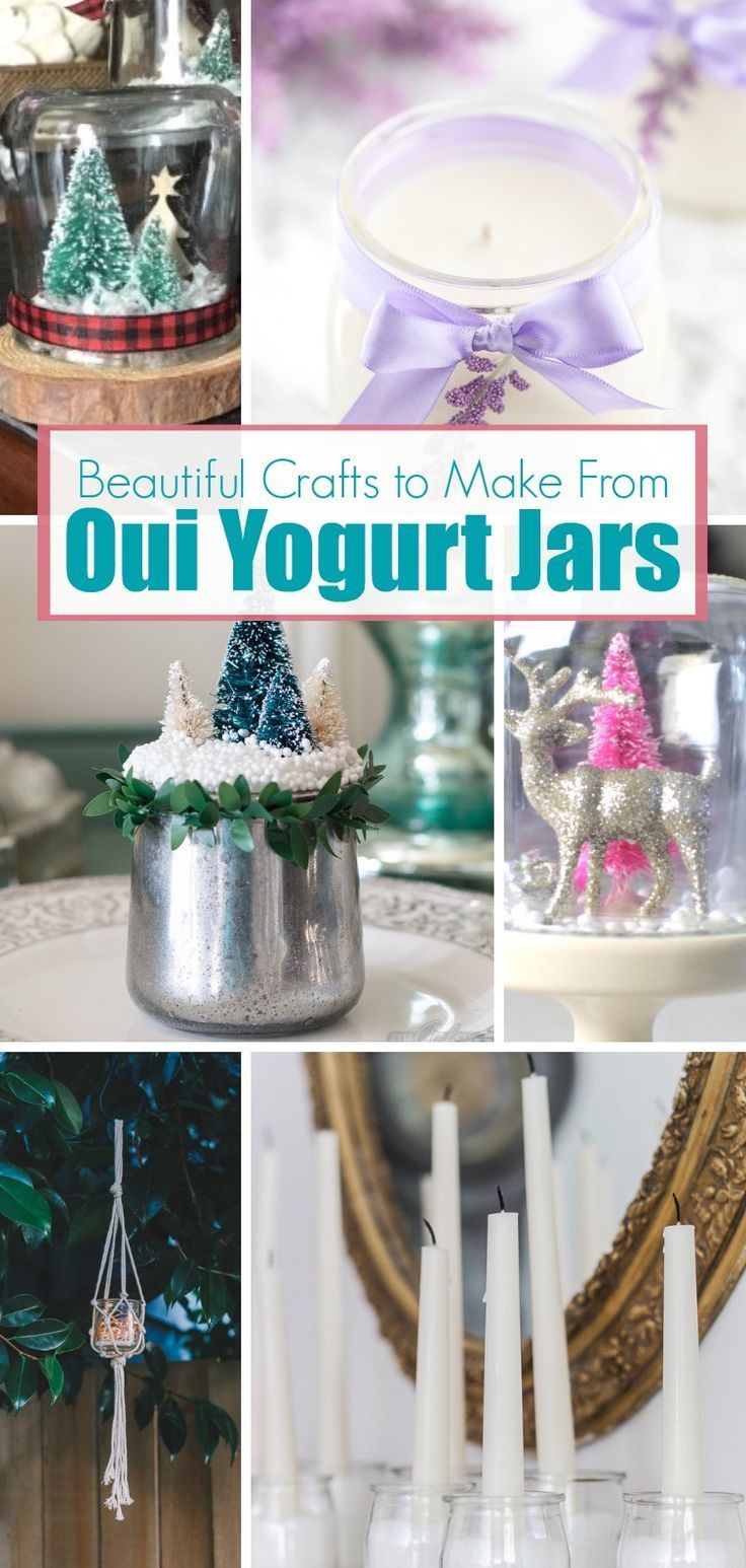 Beautiful Crafts You Can Make with a Recycled Oui Yogurt Jar - Beautiful Crafts You Can Make with a Recycled Oui Yogurt Jar -   19 beauty DIY crafts ideas