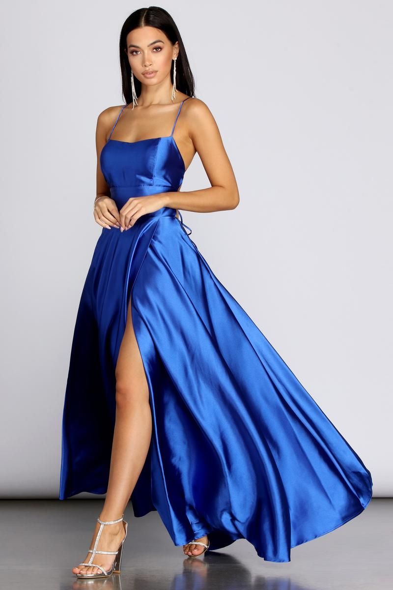 Anne Formal Lattice Satin Dress - Anne Formal Lattice Satin Dress -   19 beauty Dresses 2019 ideas