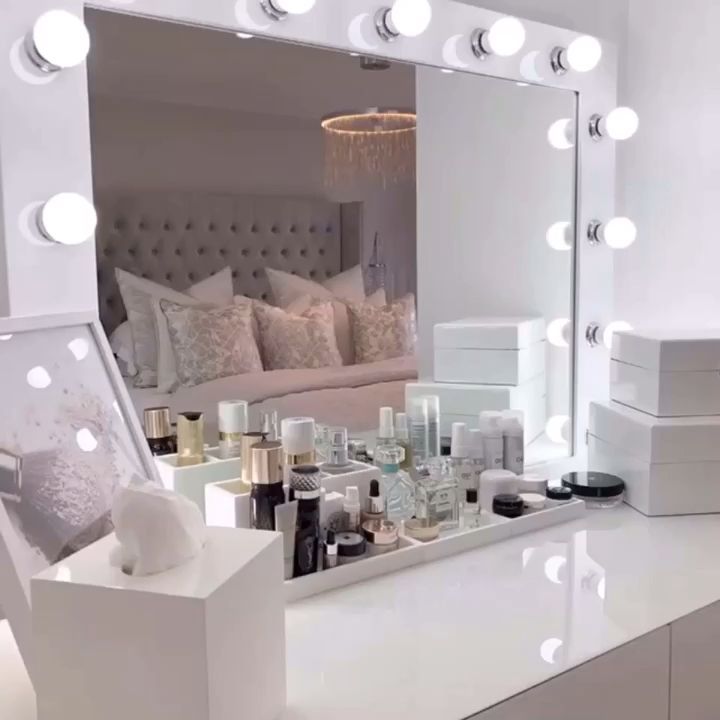 Audrey Hollywood Mirror | Illuminated Make Up Mirror With lights around it - Audrey Hollywood Mirror | Illuminated Make Up Mirror With lights around it -   19 beauty Room bedrooms ideas