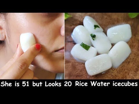 She Rub's Rice Water icecube Daily on her Face for Skin Tightening | Clear Skin & Glowing GLASS Skin - She Rub's Rice Water icecube Daily on her Face for Skin Tightening | Clear Skin & Glowing GLASS Skin -   19 beauty Skin water ideas