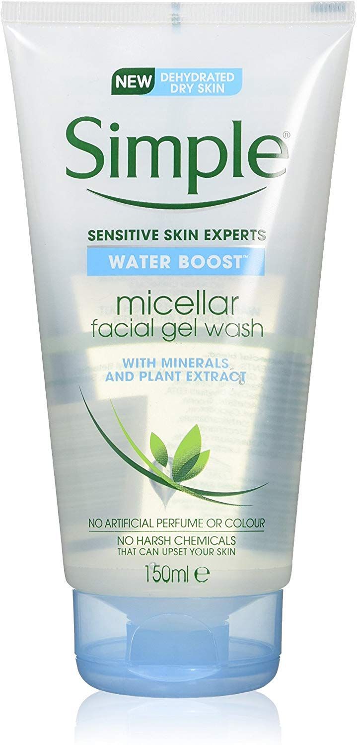 Simple Micellar Cleansing Water Gel, Face Wash for Sensitive Skin for Women and Teenagers, 2-Month Supply (6 x 150 ml) - Simple Micellar Cleansing Water Gel, Face Wash for Sensitive Skin for Women and Teenagers, 2-Month Supply (6 x 150 ml) -   19 beauty Skin water ideas
