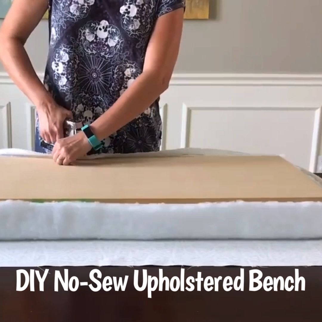 How to Make a No Sew Bench Cushion - DIY Upholstered Bench Seat - YouTube - How to Make a No Sew Bench Cushion - DIY Upholstered Bench Seat - YouTube -   19 diy Bedroom bench ideas