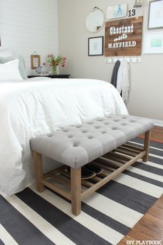 Blog Posts with Home Decor Styling Tips | The DIY Playbook - Blog Posts with Home Decor Styling Tips | The DIY Playbook -   19 diy Bedroom bench ideas