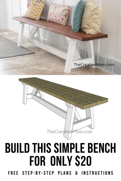 How to Build a Farmhouse Bench (for under $20 in supplies) - How to Build a Farmhouse Bench (for under $20 in supplies) -   19 diy Bedroom bench ideas
