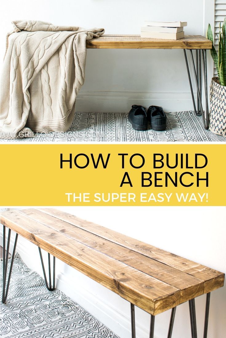 How to build a bench - the super EASY WAY! - How to build a bench - the super EASY WAY! -   19 diy Bedroom bench ideas
