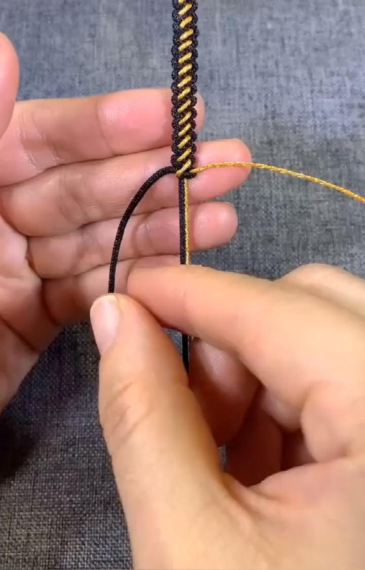 Hand Rope Weaving Tutorial - Hand Rope Weaving Tutorial -   19 diy Bracelets with cardboard ideas