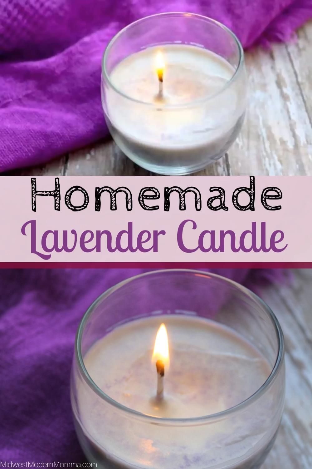 DIY Lavender Candles with Essential Oils - DIY Lavender Candles with Essential Oils -   19 diy Candles with herbs ideas
