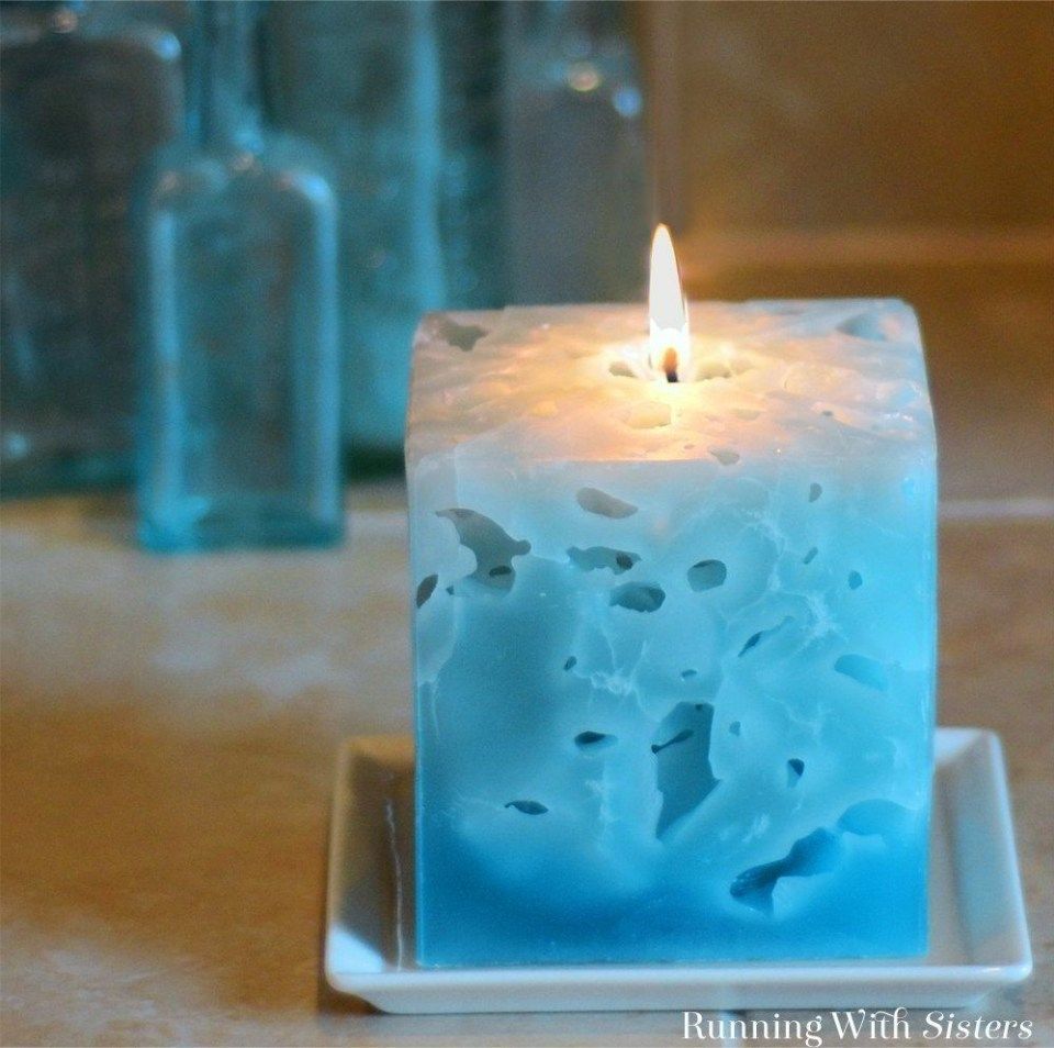 How To Make An Ice Candle - Running With Sisters - How To Make An Ice Candle - Running With Sisters -   19 diy Candles with herbs ideas