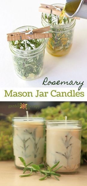 Evergreen Pressed Herb Candles - Evergreen Pressed Herb Candles -   19 diy Candles with herbs ideas