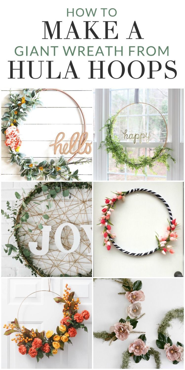 8 Inspiring Hula Hoop Wreath Ideas to Make for any Season - 8 Inspiring Hula Hoop Wreath Ideas to Make for any Season -   19 diy Crafts decoration ideas