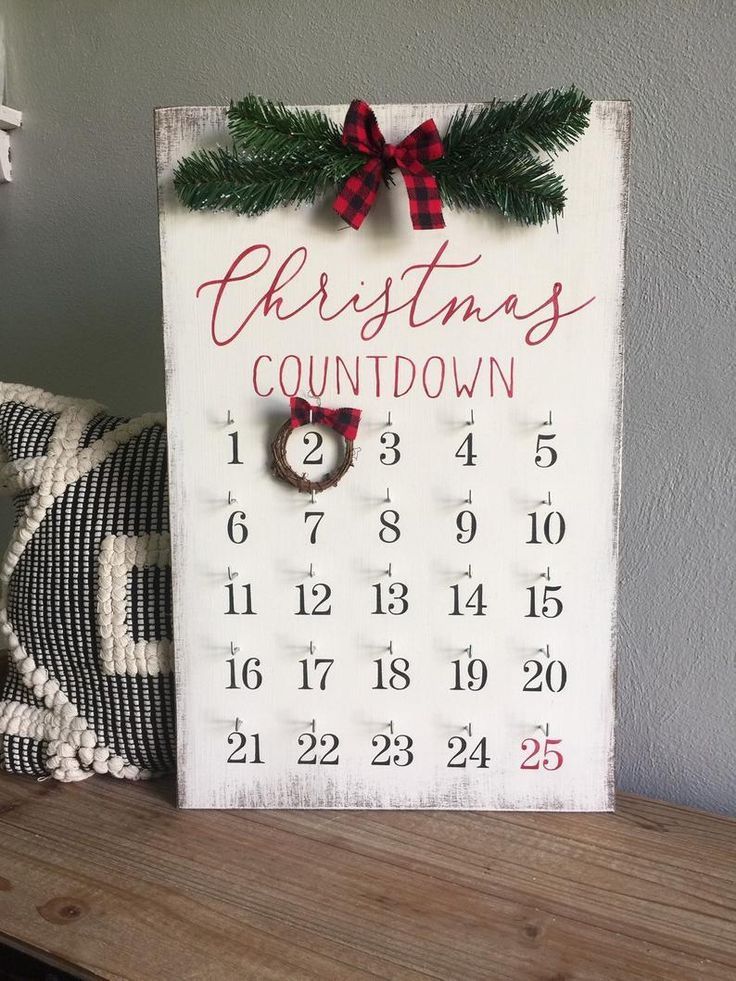 christmas countdown, christmas sign - christmas countdown, christmas sign -   19 diy Decorations christmas ideas