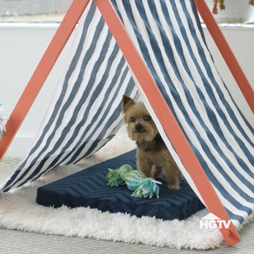 Perfectly Portable Pup Tent for Easy Summer Shade - Perfectly Portable Pup Tent for Easy Summer Shade -   diy Dog tent