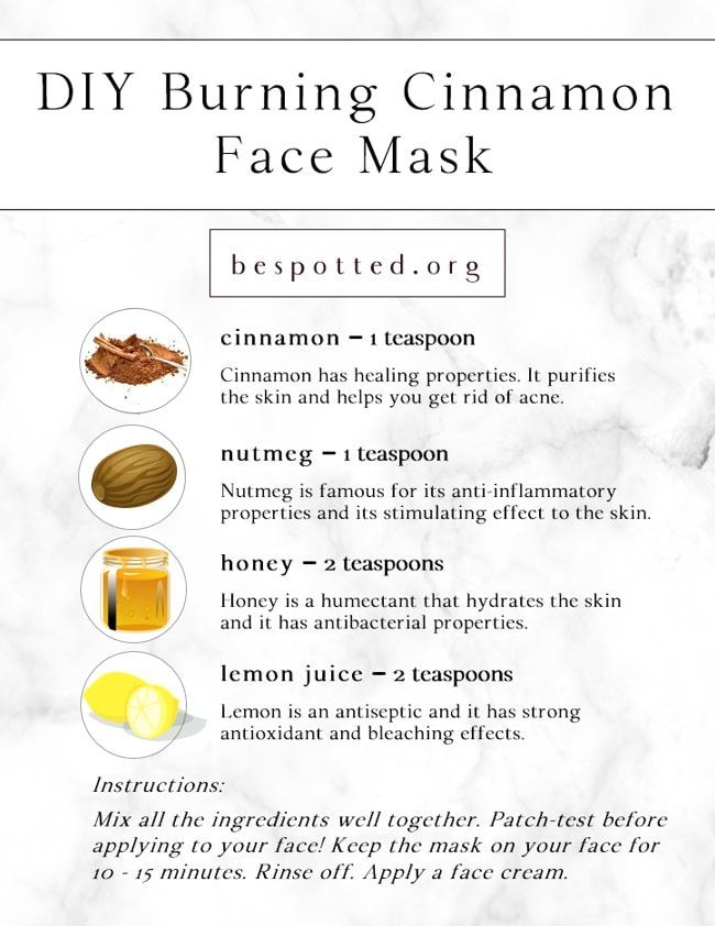 Burning Cinnamon Face Mask Will Even Out Your Complexion! - Burning Cinnamon Face Mask Will Even Out Your Complexion! -   19 diy Face Mask cinnamon ideas