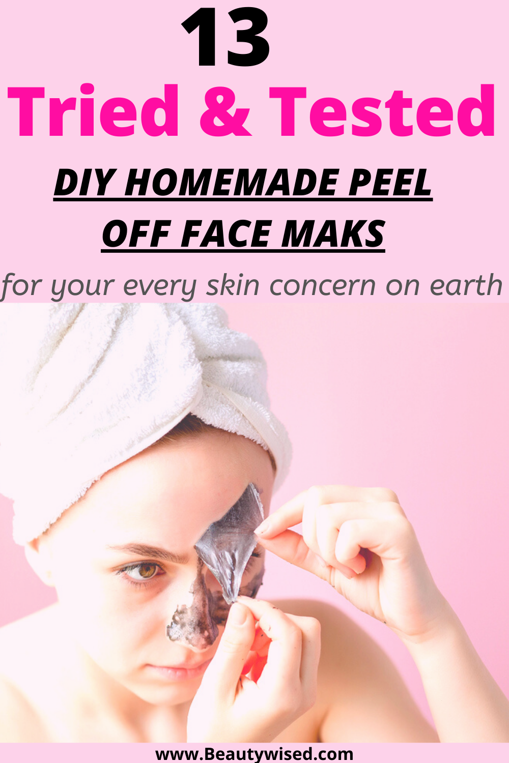 DIY Peel off face masks for blackheads, whiteheads, acne, pimples, wrinkles; for every skin problem. - DIY Peel off face masks for blackheads, whiteheads, acne, pimples, wrinkles; for every skin problem. -   19 diy Face Mask for wrinkles ideas