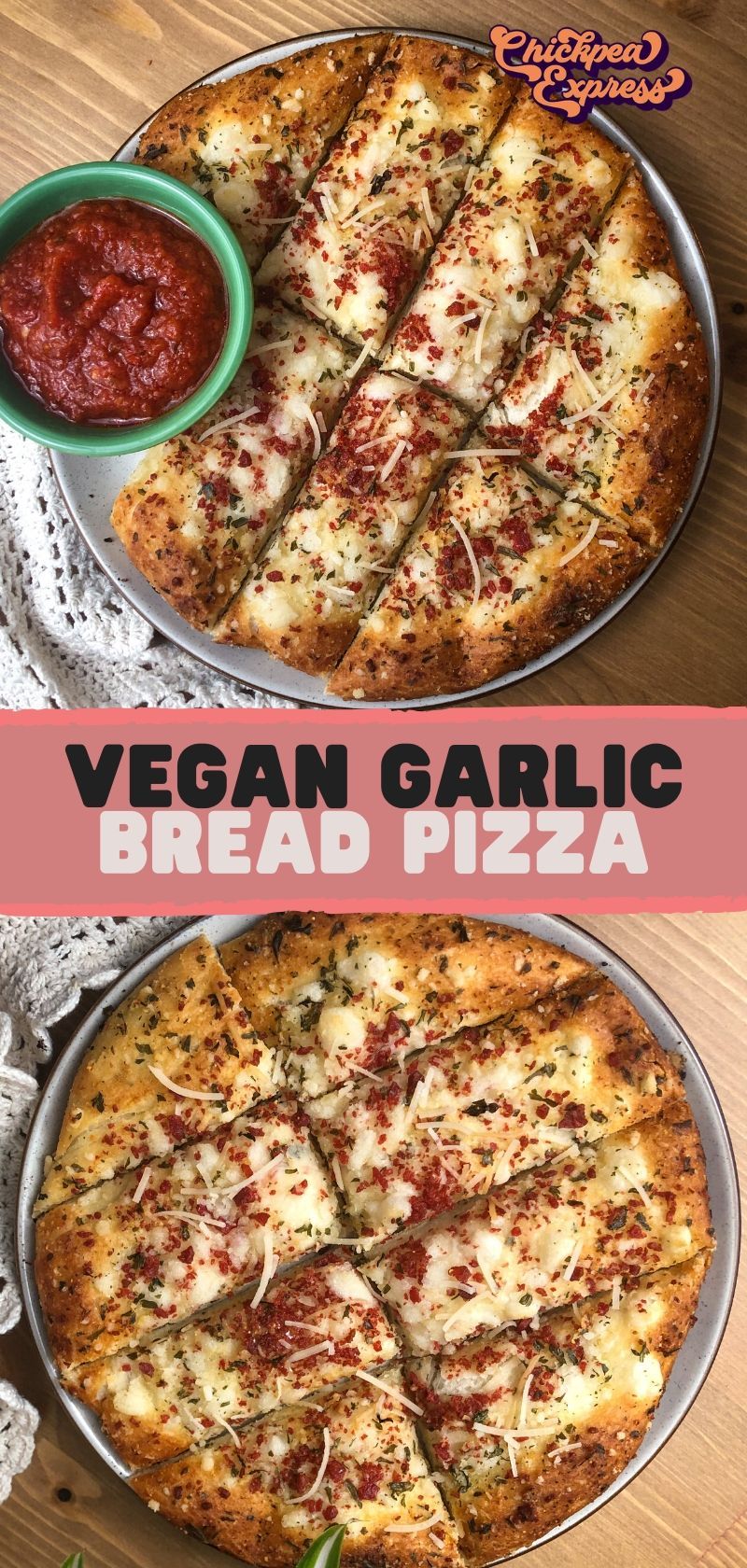 Vegan Garlic Bread Pizza - Vegan Garlic Bread Pizza -   19 diy Food vegan ideas