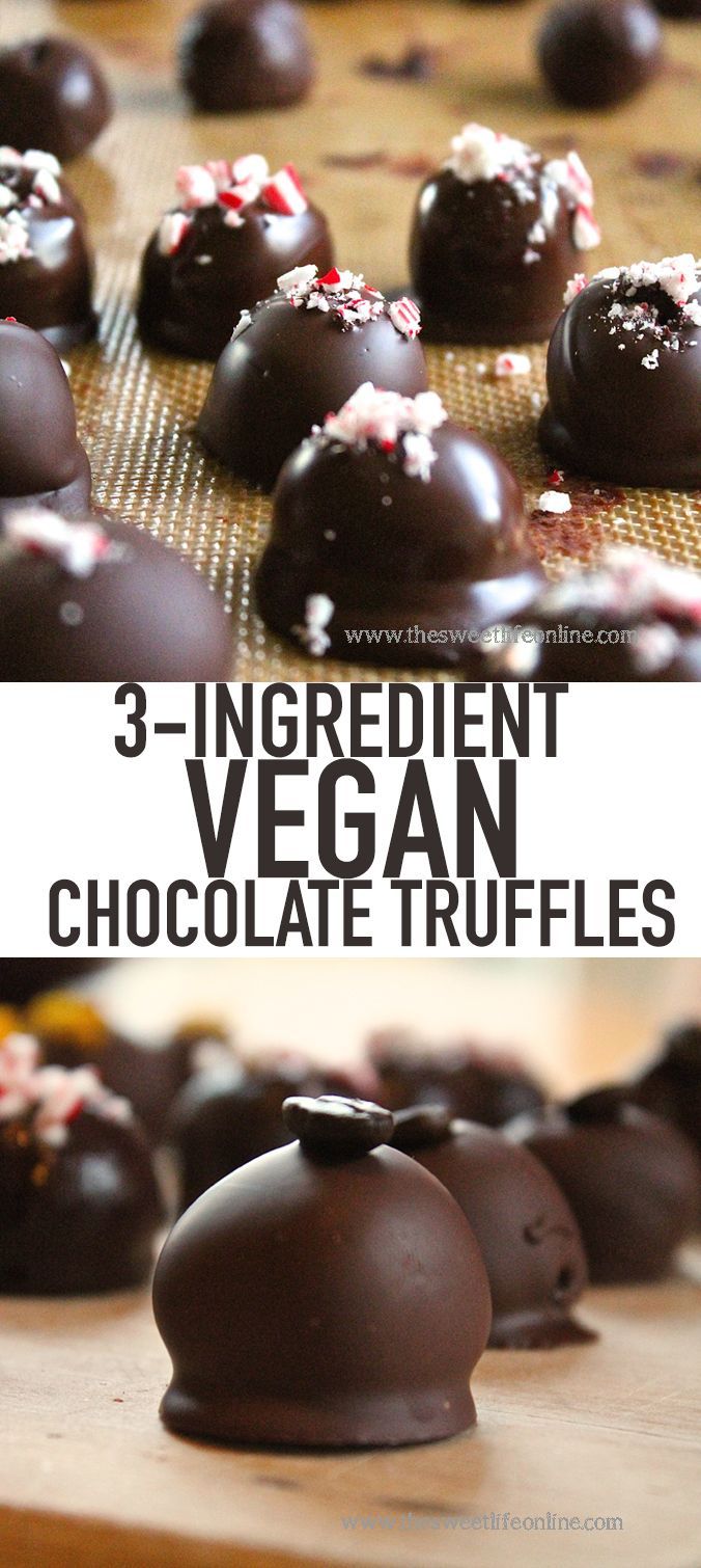 3-Ingredient Vegan Chocolate Truffles | My Darling Vegan - 3-Ingredient Vegan Chocolate Truffles | My Darling Vegan -   19 diy Food vegan ideas