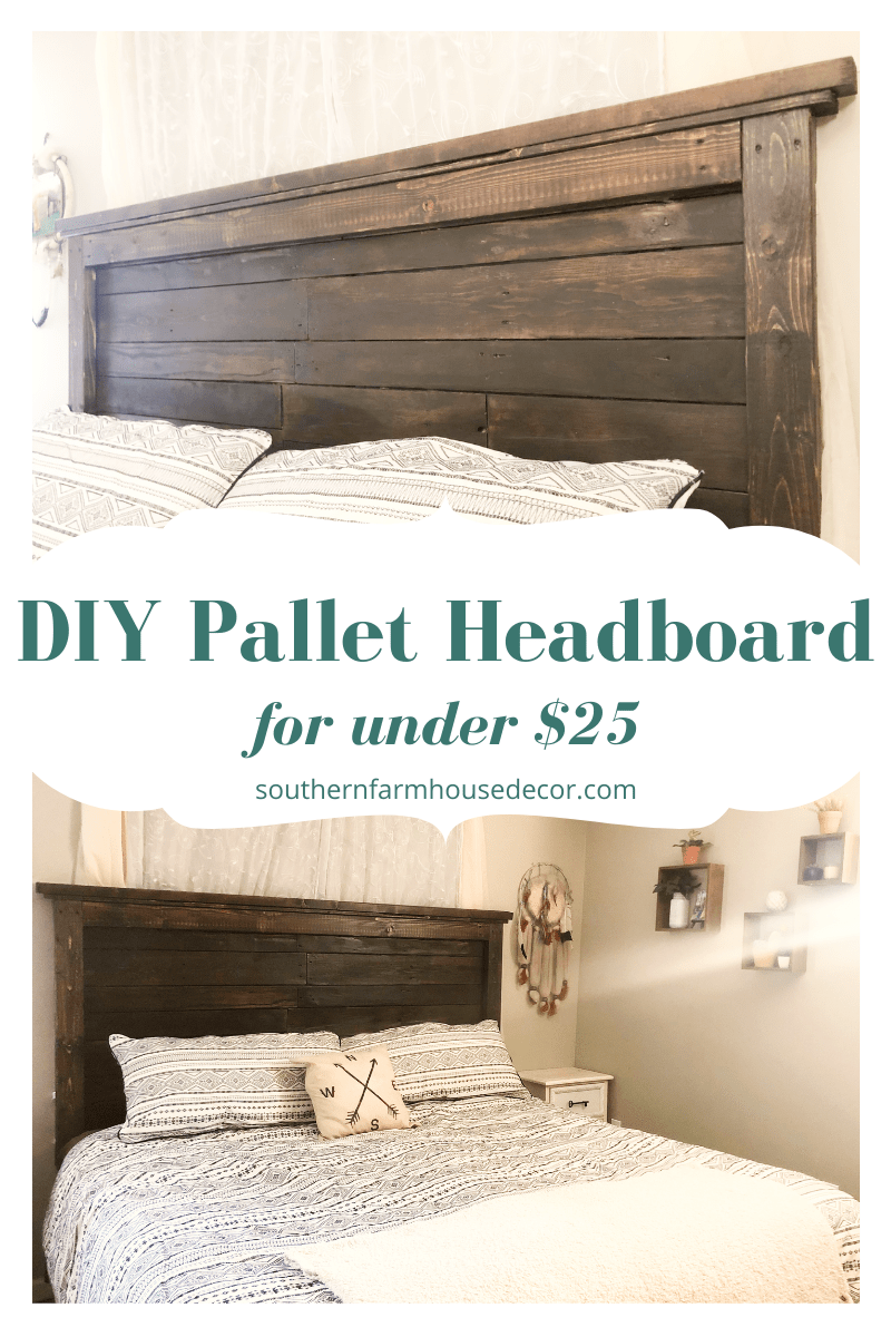 DIY Wood Pallet Headboard » Southern Farmhouse Decor - DIY Wood Pallet Headboard » Southern Farmhouse Decor -   19 diy Headboard king ideas