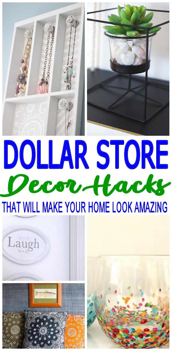 DIY Dollar Store Hacks | Home Decor Craft Projects - DIY Dollar Store Hacks | Home Decor Craft Projects -   19 diy Home Decor inexpensive ideas