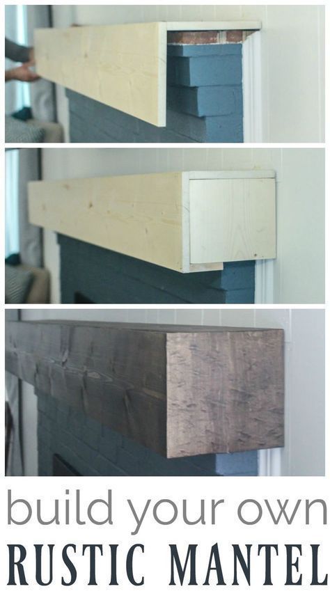 DIY rustic fireplace mantel: the cure for a boring fireplace - Lovely Etc. - DIY rustic fireplace mantel: the cure for a boring fireplace - Lovely Etc. -   19 diy Home Decor inexpensive ideas